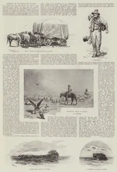 Gravyr över en australisk slätt